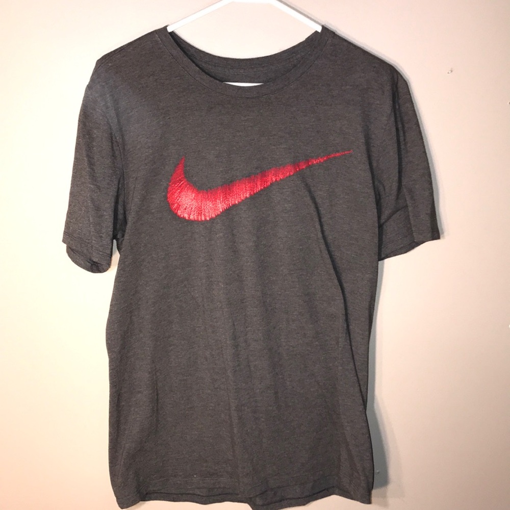 Grey Nike Swoosh Shirt Size Medium